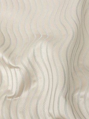Satin-Faced Jacquard – Taupe Wavy Lines – British Imported Satin-Faced Jacquard – Taupe Wavy Lines – British Imported