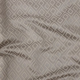 Satin-Faced Jacquard – Graphite Diamond Fret – British Imported Satin-Faced Jacquard – Graphite Diamond Fret – British Imported