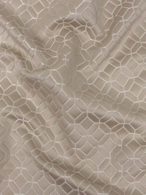 Polyester Jacquard – Champagne Tiled Geometric – British Imported Polyester Jacquard – Champagne Tiled Geometric – British Imported