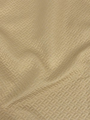 Polyester Jacquard – Gold Geometric Boxes – British Imported Polyester Jacquard – Gold Geometric Boxes – British Imported