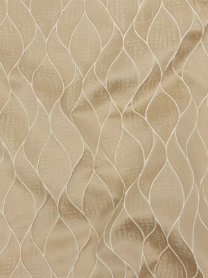 Polyester Jacquard – Gold Leafy Lines – British Imported Polyester Jacquard – Gold Leafy Lines – British Imported