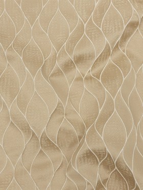 Polyester Jacquard – Gold Leafy Lines – British Imported Polyester Jacquard – Gold Leafy Lines – British Imported