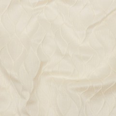 Polyester Jacquard – Ivory Leafy Lines – British Imported Polyester Jacquard – Ivory Leafy Lines – British Imported