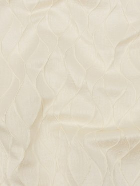 Polyester Jacquard – Ivory Leafy Lines – British Imported Polyester Jacquard – Ivory Leafy Lines – British Imported