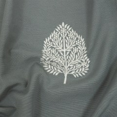 Embroidered Drapery Woven – Duckegg Foliage – British Imported Embroidered Drapery Woven – Duckegg Foliage – British Imported