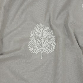 Embroidered Drapery Woven – Silver Foliage – British Imported Embroidered Drapery Woven – Silver Foliage – British Imported