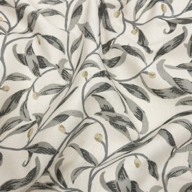 Cotton Canvas Print – Pebble Leaves and Buds – British Imported Cotton Canvas Print – Pebble Leaves and Buds – British Imported