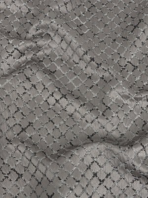 Drapery Jacquard – Graphite Moroccan Quatrefoil – British Imported Drapery Jacquard – Graphite Moroccan Quatrefoil – British Imported