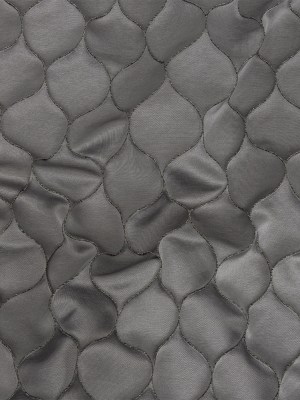 Satin-Faced Drapery Jacquard – Graphite Ogees – British Imported Satin-Faced Drapery Jacquard – Graphite Ogees – British Imported