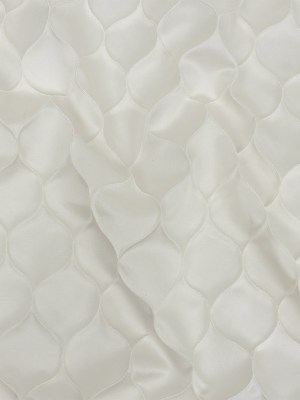 Satin-Faced Drapery Jacquard – Ivory Ogees – British Imported Satin-Faced Drapery Jacquard – Ivory Ogees – British Imported