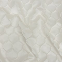 Satin-Faced Drapery Jacquard – Ivory Ogees – British Imported Satin-Faced Drapery Jacquard – Ivory Ogees – British Imported