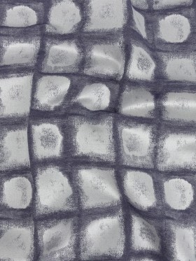 Drapery Jacquard – Indigo Painterly Squares – British Imported Drapery Jacquard – Indigo Painterly Squares – British Imported