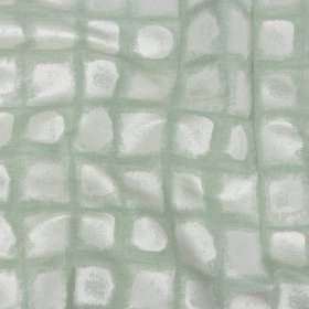 Drapery Jacquard – Sage Painterly Squares – British Imported Drapery Jacquard – Sage Painterly Squares – British Imported
