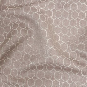 Polyester Jacquard – Orchid Honeycombs – British Imported Polyester Jacquard – Orchid Honeycombs – British Imported