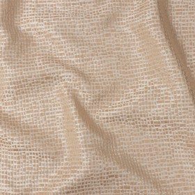 Polyester Jacquard – Cantaloupe Grid – British Imported Polyester Jacquard – Cantaloupe Grid – British Imported