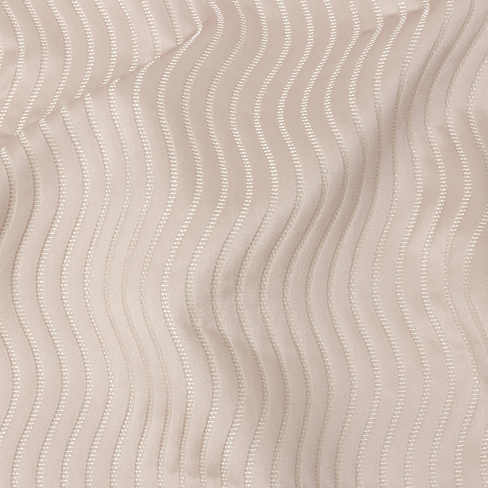 Satin-Faced Jacquard – Orchid Wavy Lines – British Imported Satin-Faced Jacquard – Orchid Wavy Lines – British Imported