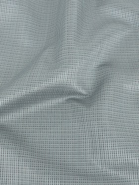 Gridded Polyester Woven – Ice – British Imported Gridded Polyester Woven – Ice – British Imported