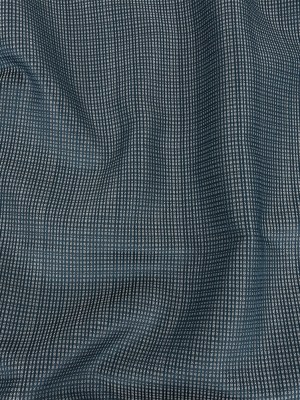 Gridded Polyester Woven – Indigo – British Imported Gridded Polyester Woven – Indigo – British Imported
