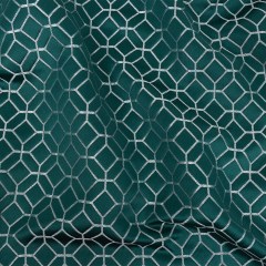 Polyester Jacquard – Emerald Tiled Geometric – British Imported Polyester Jacquard – Emerald Tiled Geometric – British Imported