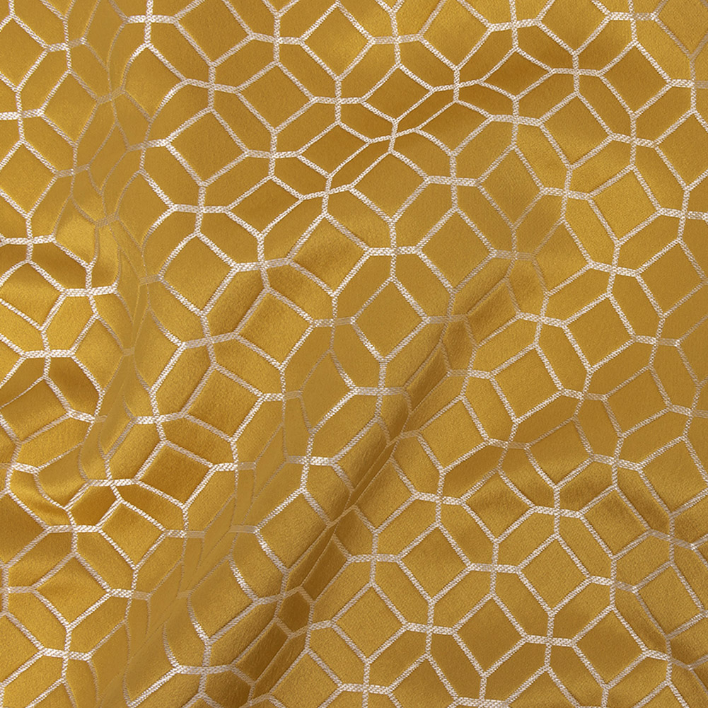 Polyester Jacquard – Sunflower Tiled Geometric – British Imported Polyester Jacquard – Sunflower Tiled Geometric – British Imported
