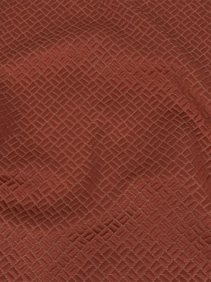 Polyester Jacquard – Coral Geometric Boxes – British Imported Polyester Jacquard – Coral Geometric Boxes – British Imported