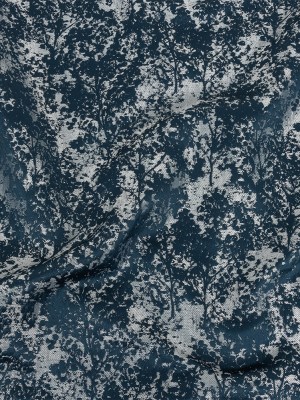 Polyester Jacquard – Indigo Abstract Trees – British Imported Polyester Jacquard – Indigo Abstract Trees – British Imported