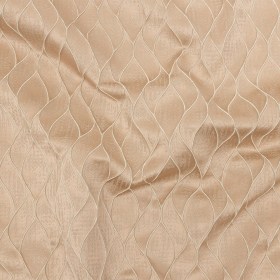 Polyester Jacquard – Cantaloupe Leafy Lines – British Imported Polyester Jacquard – Cantaloupe Leafy Lines – British Imported