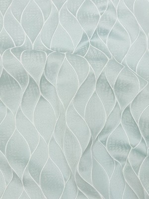 Polyester Jacquard – Duckegg Leafy Lines – British Imported Polyester Jacquard – Duckegg Leafy Lines – British Imported