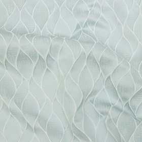Polyester Jacquard – Duckegg Leafy Lines – British Imported Polyester Jacquard – Duckegg Leafy Lines – British Imported