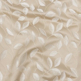 Satin-Faced Jacquard – Gold Foliage – British Imported Satin-Faced Jacquard – Gold Foliage – British Imported