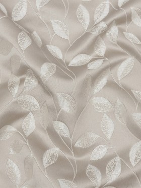 Satin-Faced Jacquard – Taupe Foliage – British Imported Satin-Faced Jacquard – Taupe Foliage – British Imported