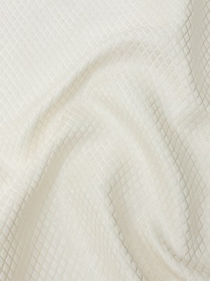 Polyester Jacquard – Ivory Diamonds – British Imported Polyester Jacquard – Ivory Diamonds – British Imported