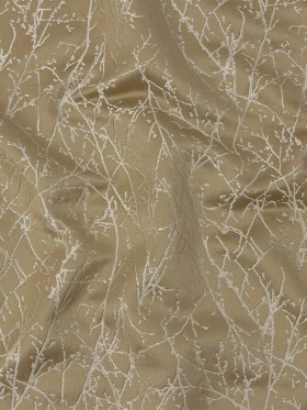 Polyester Jacquard – Gold Wintry Branches – British Imported Polyester Jacquard – Gold Wintry Branches – British Imported
