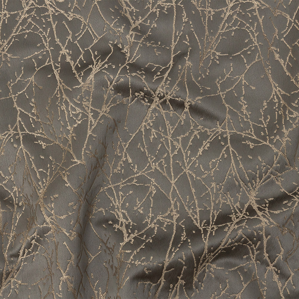 Polyester Jacquard – Mole Wintry Branches – British Imported Polyester Jacquard – Mole Wintry Branches – British Imported