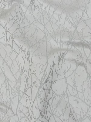 Polyester Jacquard – Platinum Wintry Branches – British Imported Polyester Jacquard – Platinum Wintry Branches – British Imported