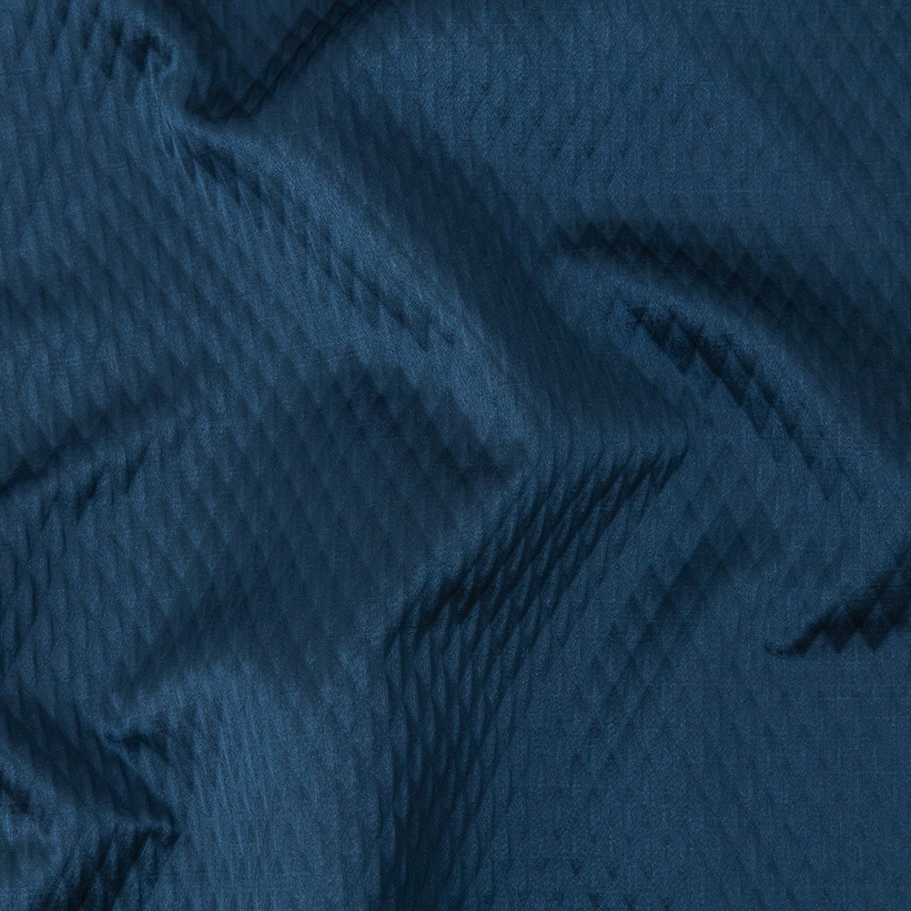 Drapery Jacquard – Indigo Diamond Quilted – British Imported Drapery Jacquard – Indigo Diamond Quilted – British Imported