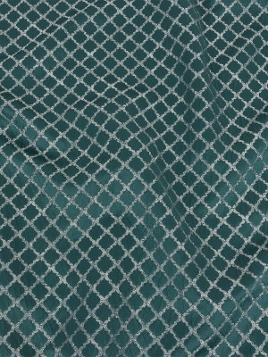 Drapery Jacquard – Emerald Moroccan Quatrefoil – British Imported Drapery Jacquard – Emerald Moroccan Quatrefoil – British Imported