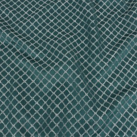 Drapery Jacquard – Emerald Moroccan Quatrefoil – British Imported Drapery Jacquard – Emerald Moroccan Quatrefoil – British Imported