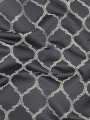 Satin-Faced Jacquard – Iris Moroccan Quatrefoil – British Imported Satin-Faced Jacquard – Iris Moroccan Quatrefoil – British Imported