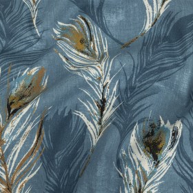 Cotton Canvas Print – Danube Feathers – British Imported Cotton Canvas Print – Danube Feathers – British Imported