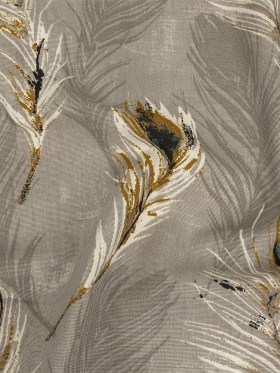 Cotton Canvas Print – Linen Feathers – British Imported Cotton Canvas Print – Linen Feathers – British Imported