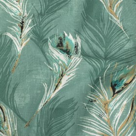 Cotton Canvas Print – Spa Feathers – British Imported Cotton Canvas Print – Spa Feathers – British Imported