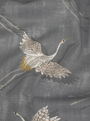 Cotton Canvas Print – Slate Cranes – British Imported Cotton Canvas Print – Slate Cranes – British Imported