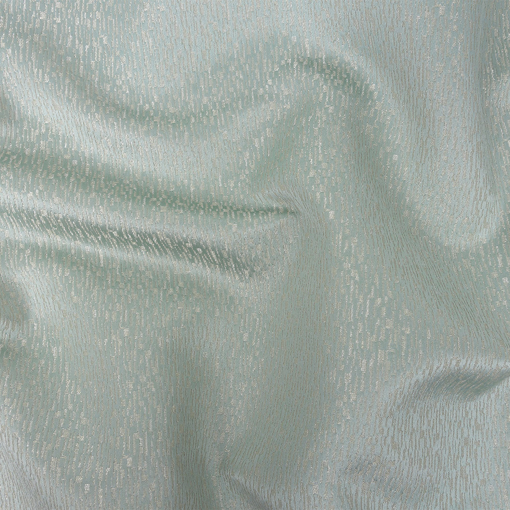 Polyester Jacquard – Duckegg Raindrop Streaks – British Imported Polyester Jacquard – Duckegg Raindrop Streaks – British Imported