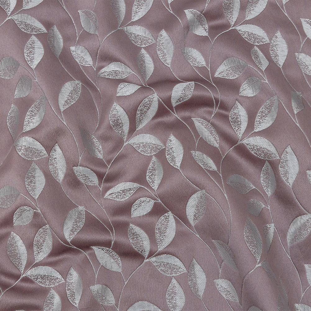 Satin-Faced Jacquard – Heather Foliage – British Imported Satin-Faced Jacquard – Heather Foliage – British Imported