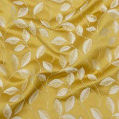 Satin-Faced Jacquard – Sunflower Foliage – British Imported Satin-Faced Jacquard – Sunflower Foliage – British Imported