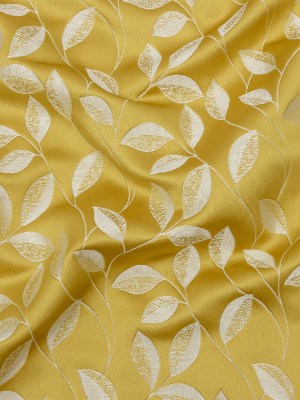 Satin-Faced Jacquard – Sunflower Foliage – British Imported Satin-Faced Jacquard – Sunflower Foliage – British Imported