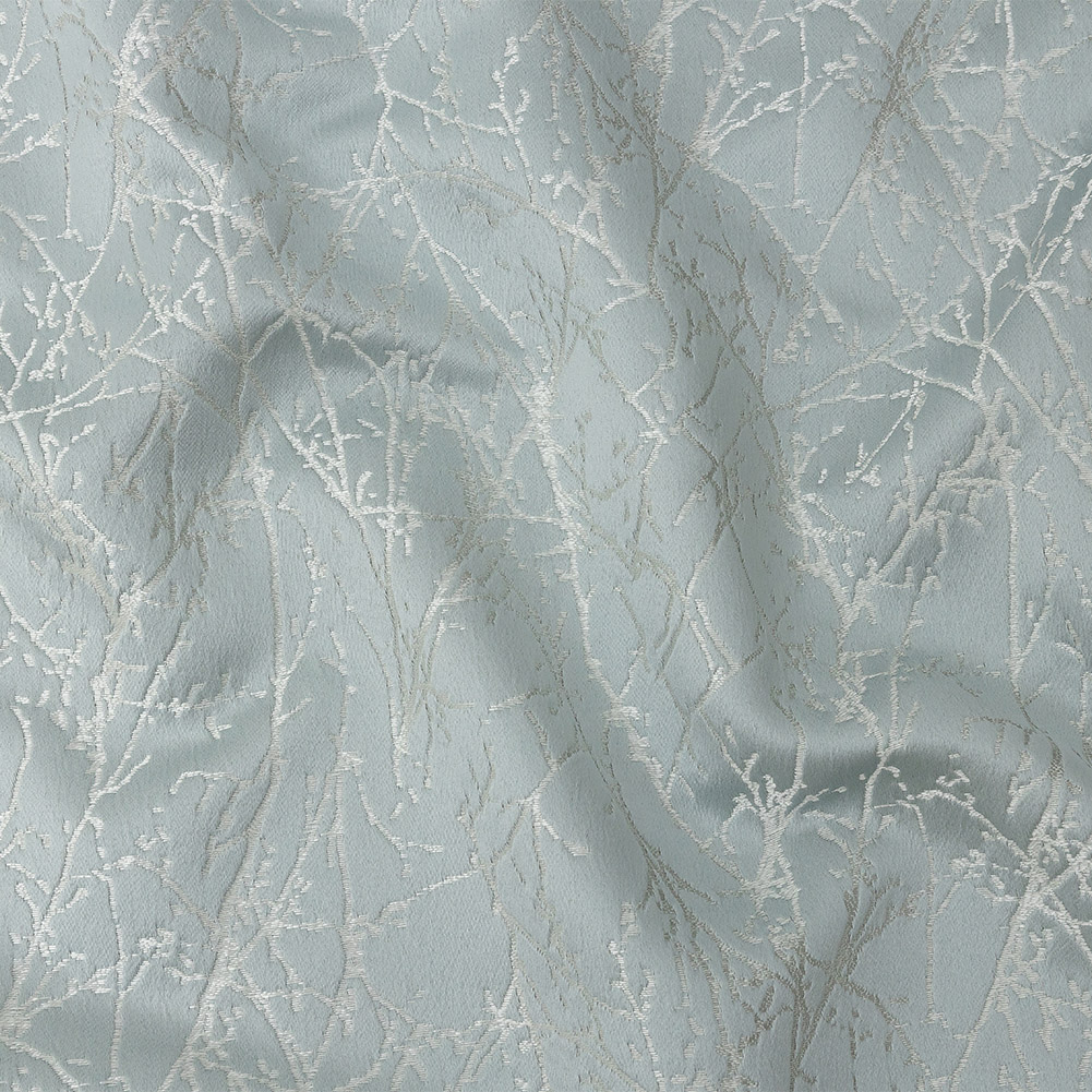 Polyester Jacquard – Glacier Wintry Branches – British Imported Polyester Jacquard – Glacier Wintry Branches – British Imported
