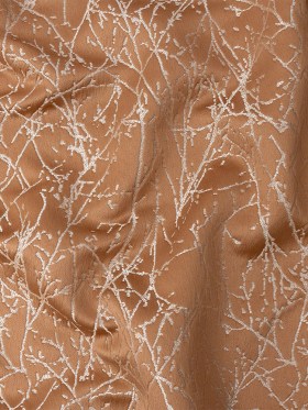 Polyester Jacquard – Rose Gold Wintry Branches – British Imported Polyester Jacquard – Rose Gold Wintry Branches – British Imported