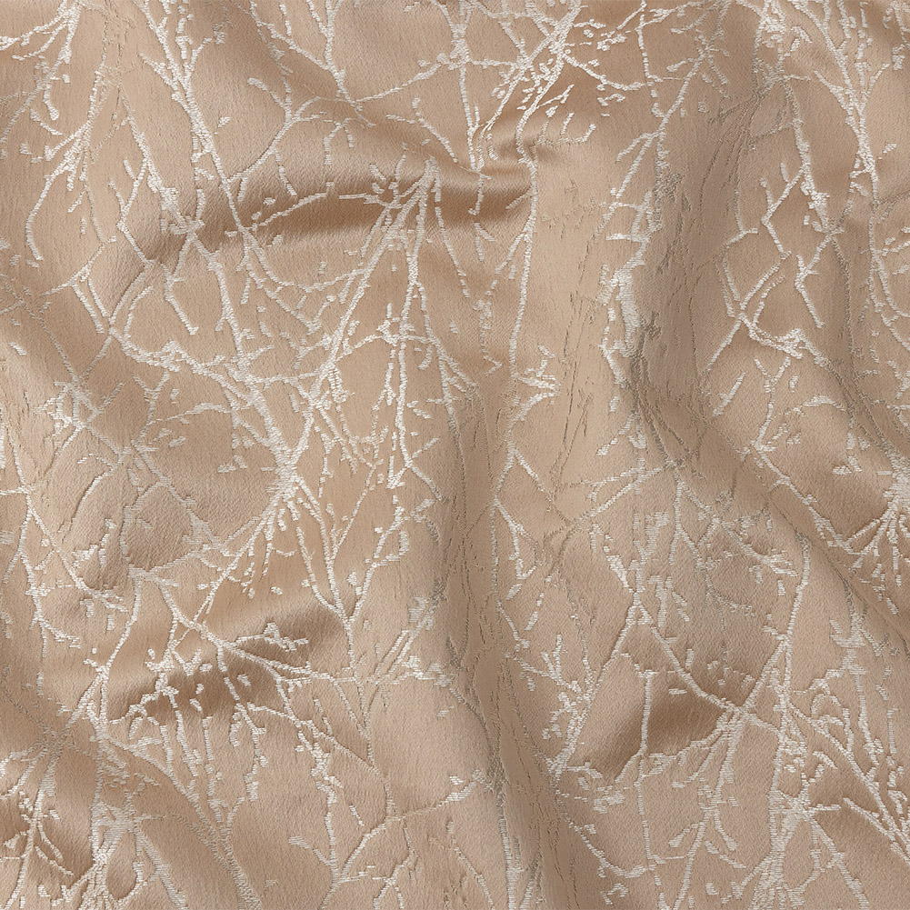 Polyester Jacquard – Shell Wintry Branches – British Imported Polyester Jacquard – Shell Wintry Branches – British Imported